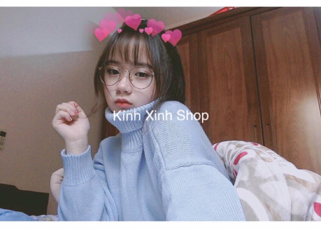 Kính Mắt tròn KOREA Kim loại tăm mảnh đuôi nhọn - MTHQ11