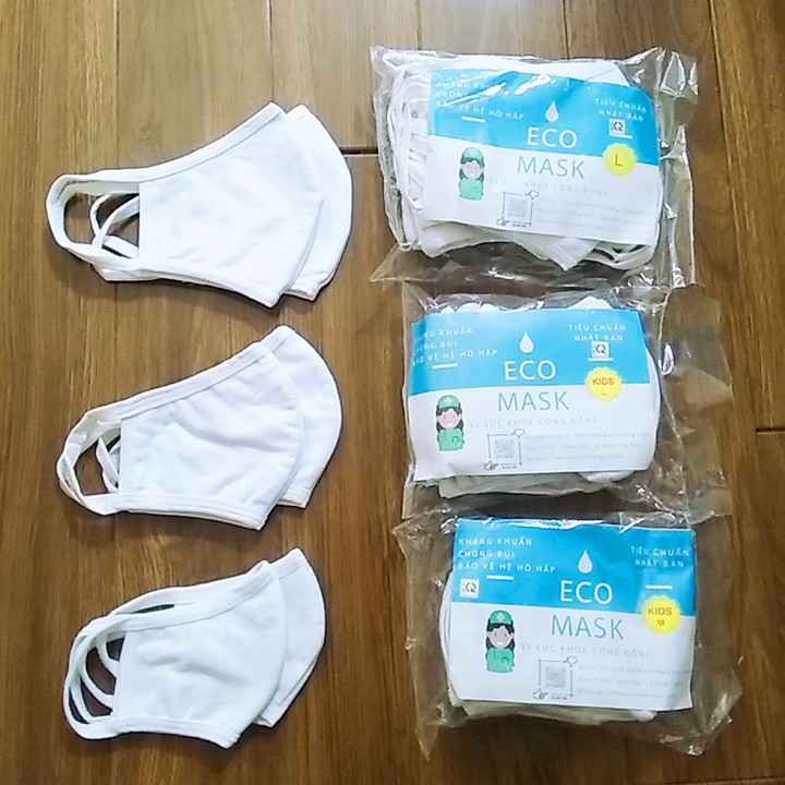 Khẩu trang Eco vải kháng khuẩn chống bụi mịn xử lý bằng công nghệ Nhật Bản bảo vệ đường hô hấp BBShine – M007