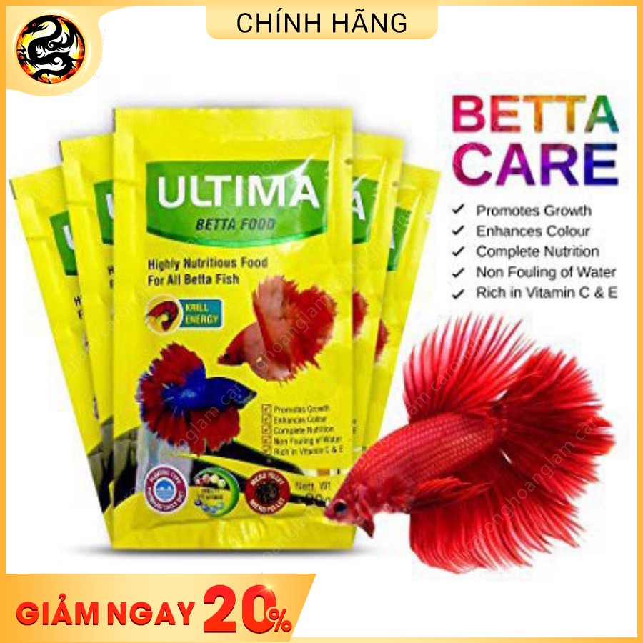 [Mã PET50K giảm Giảm 10% - Tối đa 50K đơn từ 250K] Thức Ăn Dinh Dưỡng Dành Cho Cá Lia Thia Betta Ultima