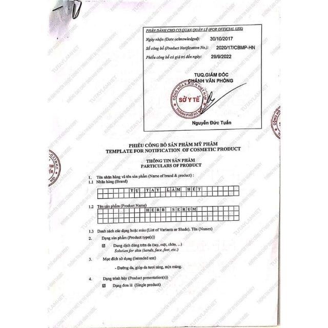 HERB SERUM- SE CHÂN LÔNG