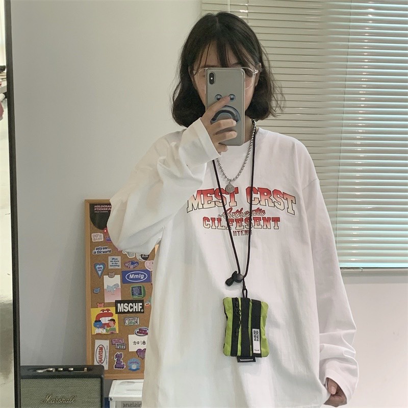 Áo thun tay dài form rộng NEKO.SG, Áo thun Streetwear Ulzzang SWT22