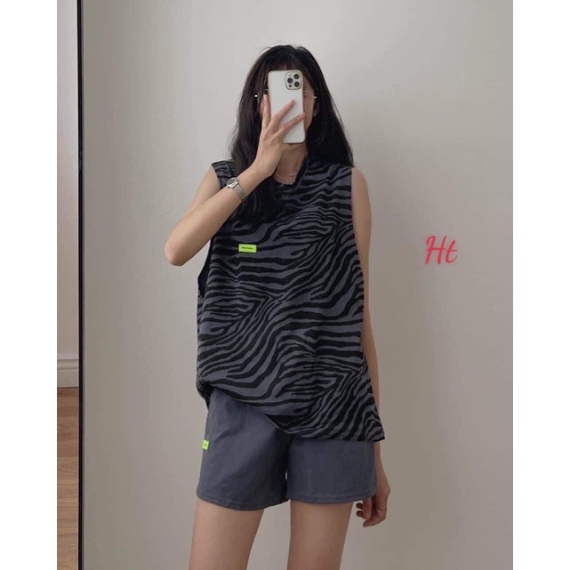 Set tanktop da beo vằn H2S597