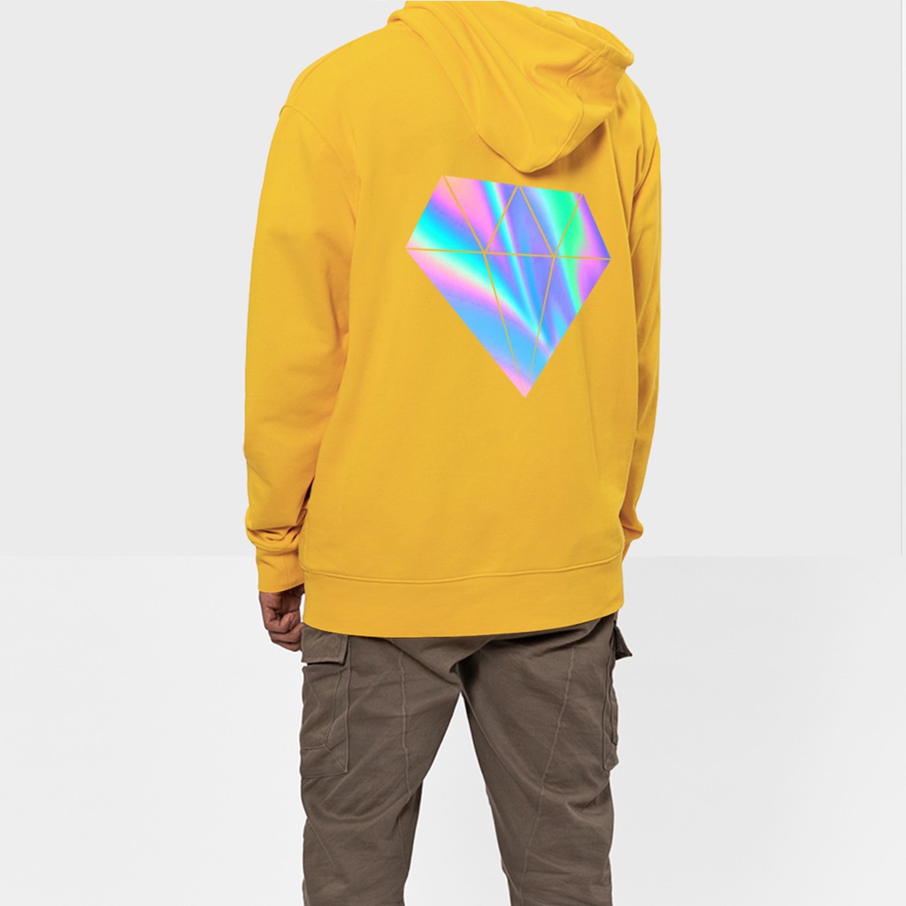 Áo Khoác Nỉ Hoodie Phản Quang Kim Cương Unisex Freesize Dưới 65 Kg | BigBuy360 - bigbuy360.vn