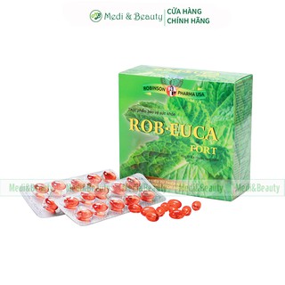 Viên uống giảm ho, đau rát cổ họng, viêm họng ROB EUCA Fort hộp 100 viên