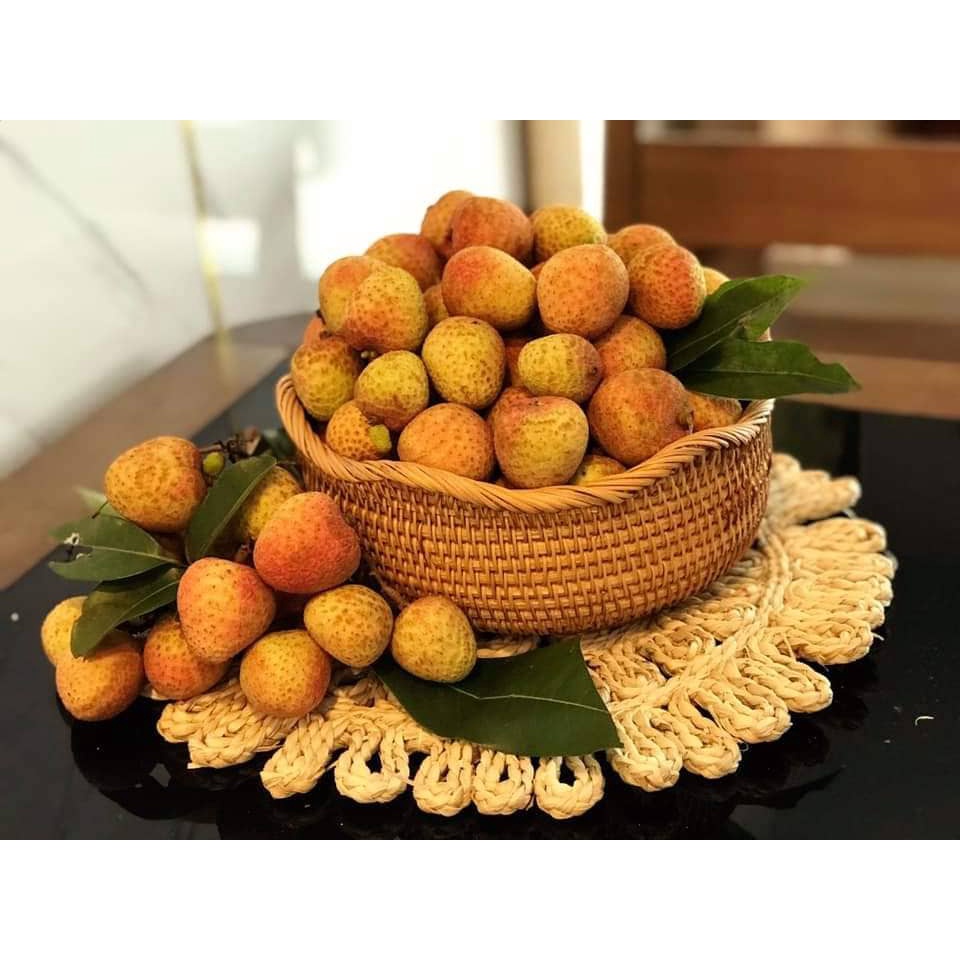 Khay Mây Đựng Đồ VỪNG DECOR Đựng Hoa Quả, Bánh Kẹo, Đồ Khô Phòng Khách, Nhà Bếp - Hàng VNXK