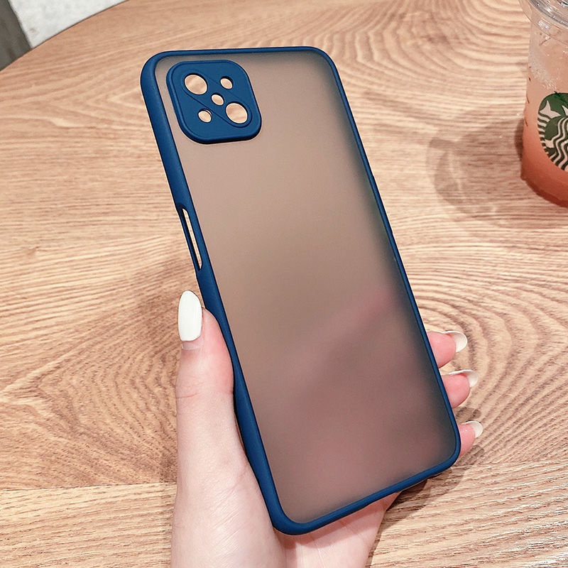 Ốp điện thoại cứng mặt nhám trong suốt chống sốc dành cho OPPO A96 A76 A74 A94 A93 A92 A72 A52 A53 A15s A15 A31 A5 A9 2020 A15s 5G 4G 2022
