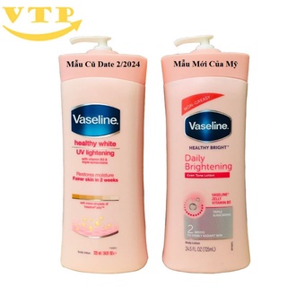 Sữa dưỡng thể vaseline healthy 725ml