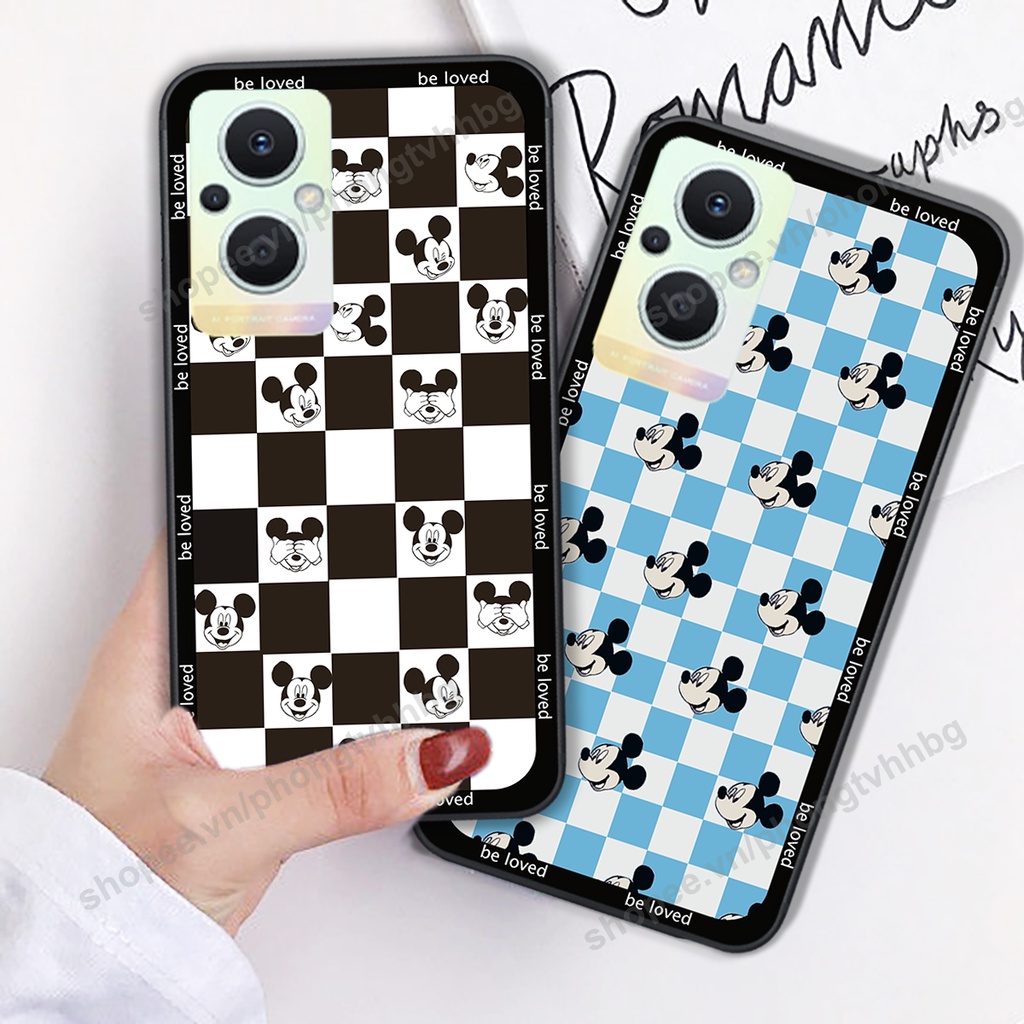 Ốp lưng Oppo Reno7 /  Reno 7Z 5G / Reno 7  ốp họa tiết trái tim caro, chuột mikey thể thao cực đẹp cute cực bền bỉ