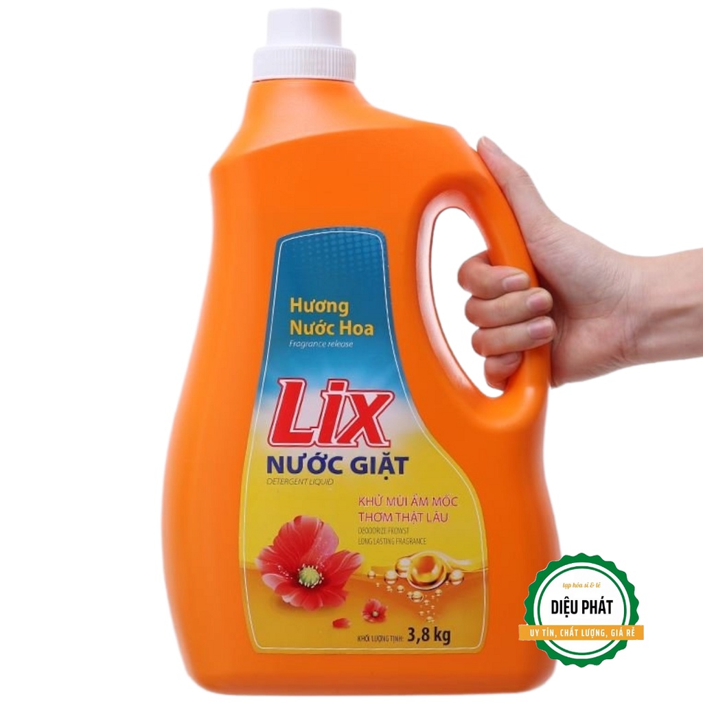 ⚡️ Nước Giặt Lix Hương Nước Hoa Chai 3.65 Lít