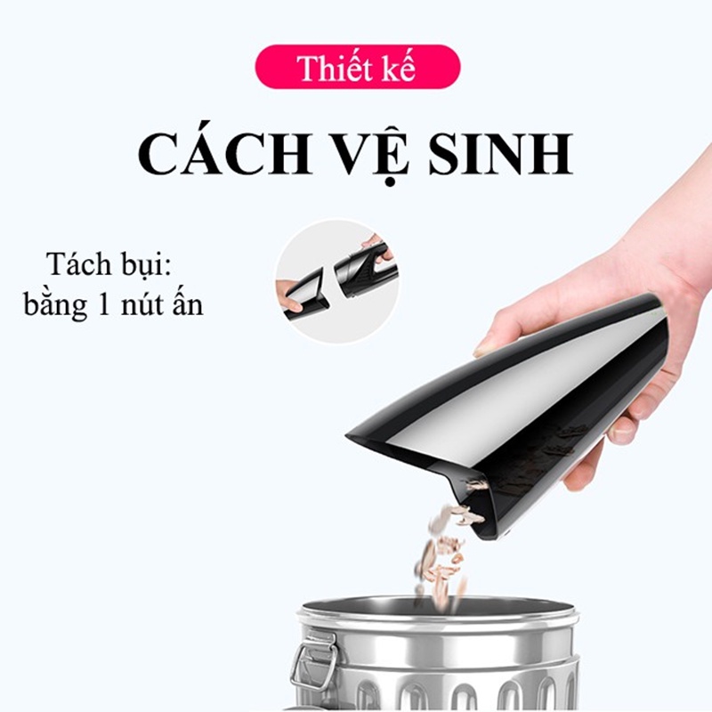 Máy Hút Bụi Cầm Tay Mini Không Dây Cho Gia Đình, Văn Phòng và Máy Hút Bụi Có Dây Cho Ô Tô