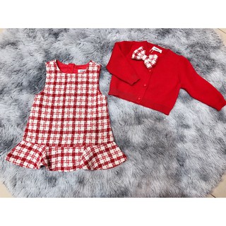 (Hàng Quảng Châu cao cấp) Set váy dạ sang chảnh cho bé gái