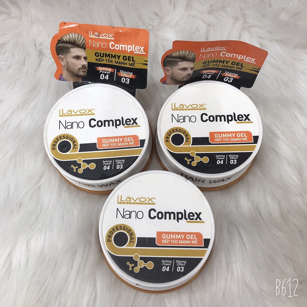 Gel Sáp wax tạo kiểu tóc nam Lavox Nano complex 80ml