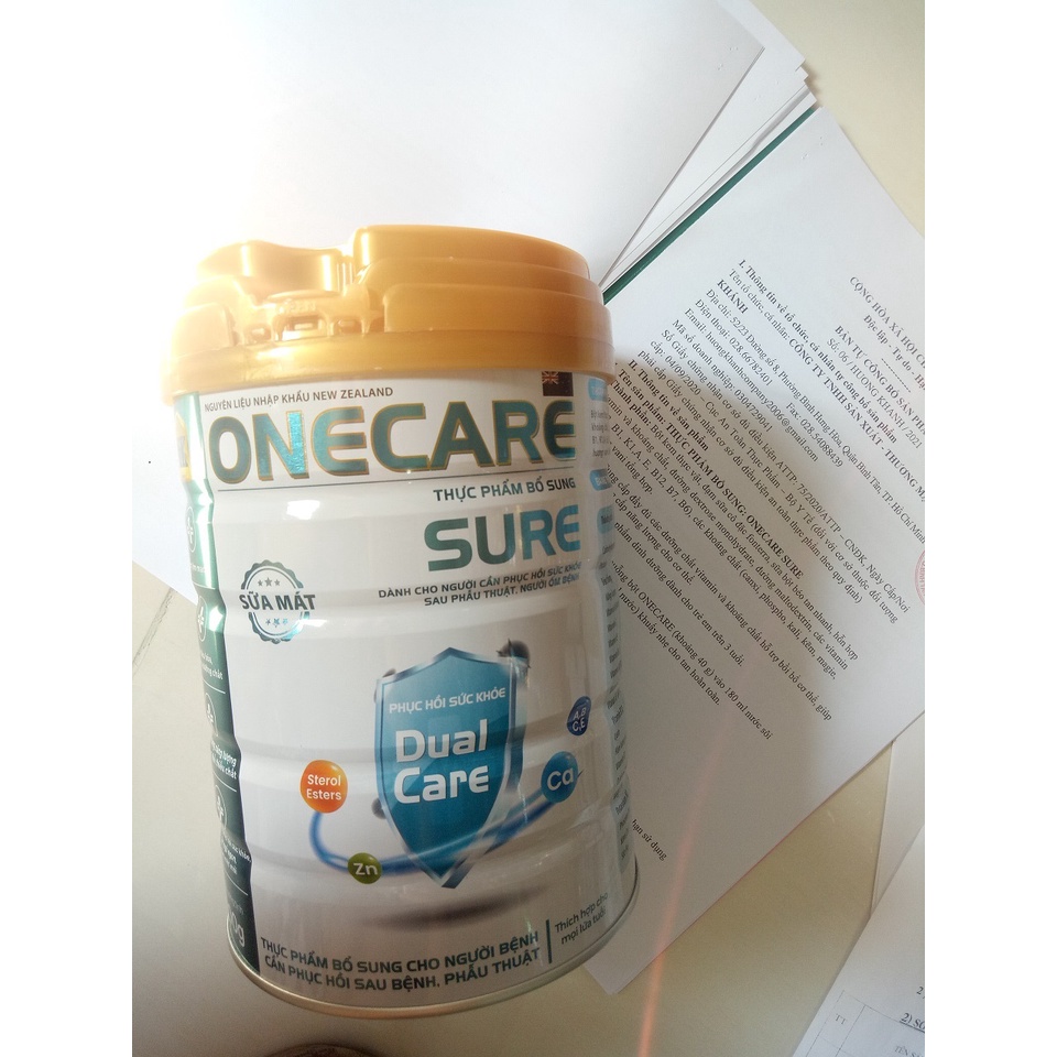 Sữa mát dành cho người cần phục hồi sức khỏe sau phẫu thuật, người ốm bệnh Onecare Sure 900g- Thích hợp cho mọi lứa tuổi