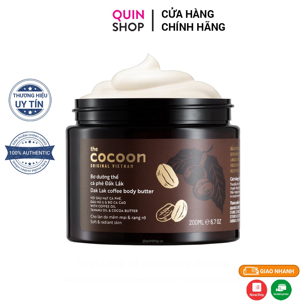 Bơ Dưỡng Thể Ngừa Lão Hóa Da Cà Phê Đắk Lắk The Cocoon Dak Lak Coffee Body Butter