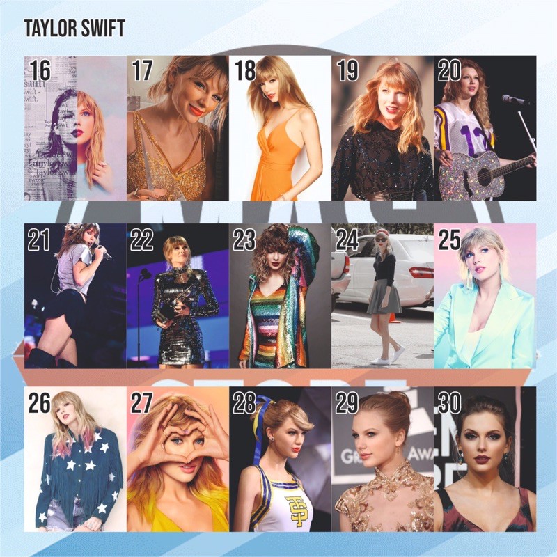 Poster Hình Taylor Swift Khổ A3 A4 A5