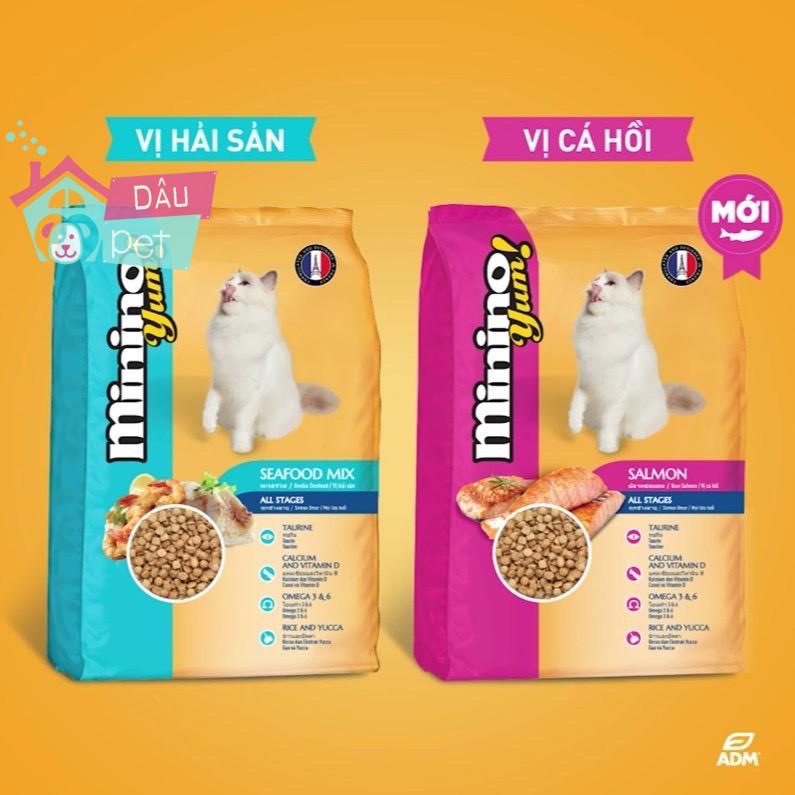 Thức ăn hạt khô cho mèo minino yum 350g