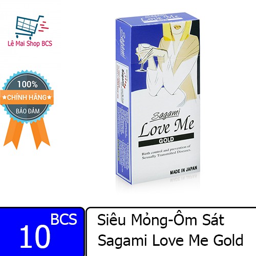 Bao Cao Su Siêu Mỏng Sagami Love Me Gold 10 BCS