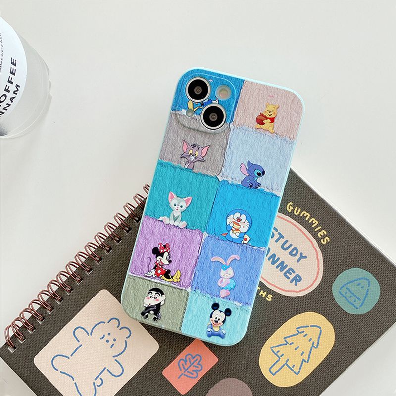 Rainbow Anime Girl Cute Silicone Soft Case for iPhone 6S 7 8 Plus XR XS Max   iPhone 11 12 13 Pro Max Redmi Note 8 Pro 9A 9T Cover