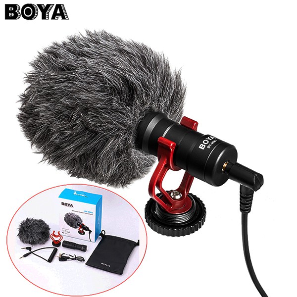 [ Sale 50 % ] Micro Thu Âm Cài Áo Boya Mm1, Micro Đa Năng Cardioid Cho Máy Ảnh, Máy Quay, Điện Thoại, Dslr, Bh 1 Năm.