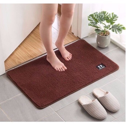 Thảm Lau Chân Chùi Chân Nhà Tắm cao cấp đế cao su hút nước, chống trượt