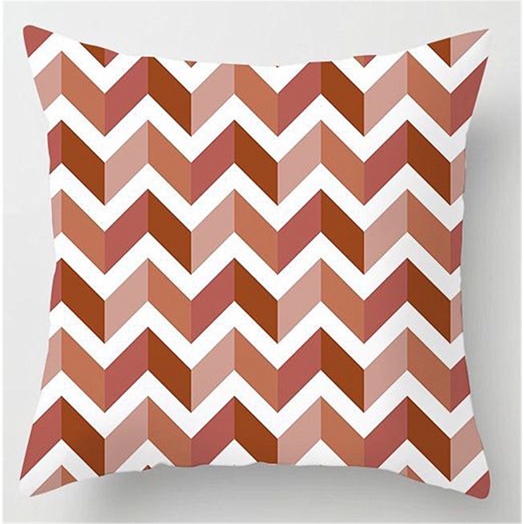 Vỏ gối hình vuông họa tiết hình học cỡ 40x40/45x45/50x50/60x60 trang trí nhà cửa