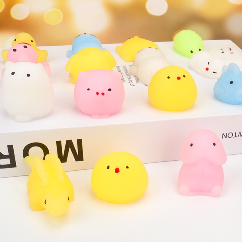 Đồ Chơi Xốp Squishy Giảm Stress Hình Động Vật Dễ Thương Cho Bé Squishy Mini Mochi giá rẻ thú silicon dẻo bóp tay, đồ chơi giảm stress