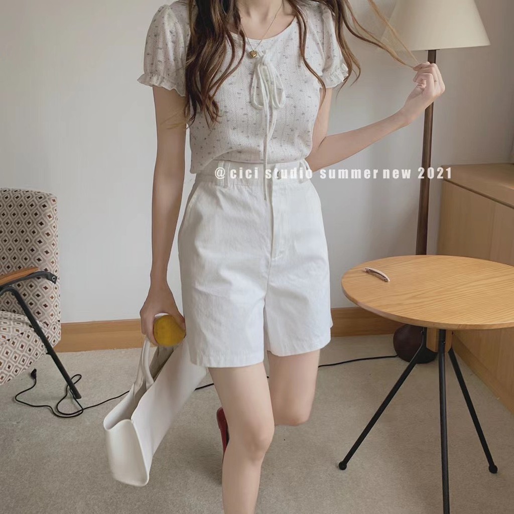 Quần short thô không kèm đai Ulzzang style  Hàng quảng Châu