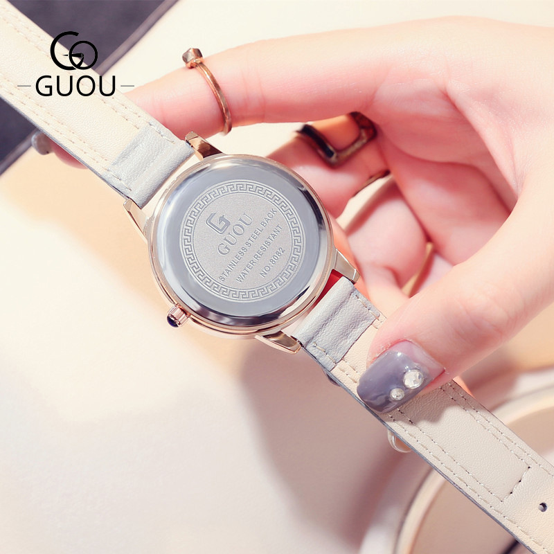 Đồng Hồ Thạch Anh Guou 8082p Thời Trang Cho Nữ