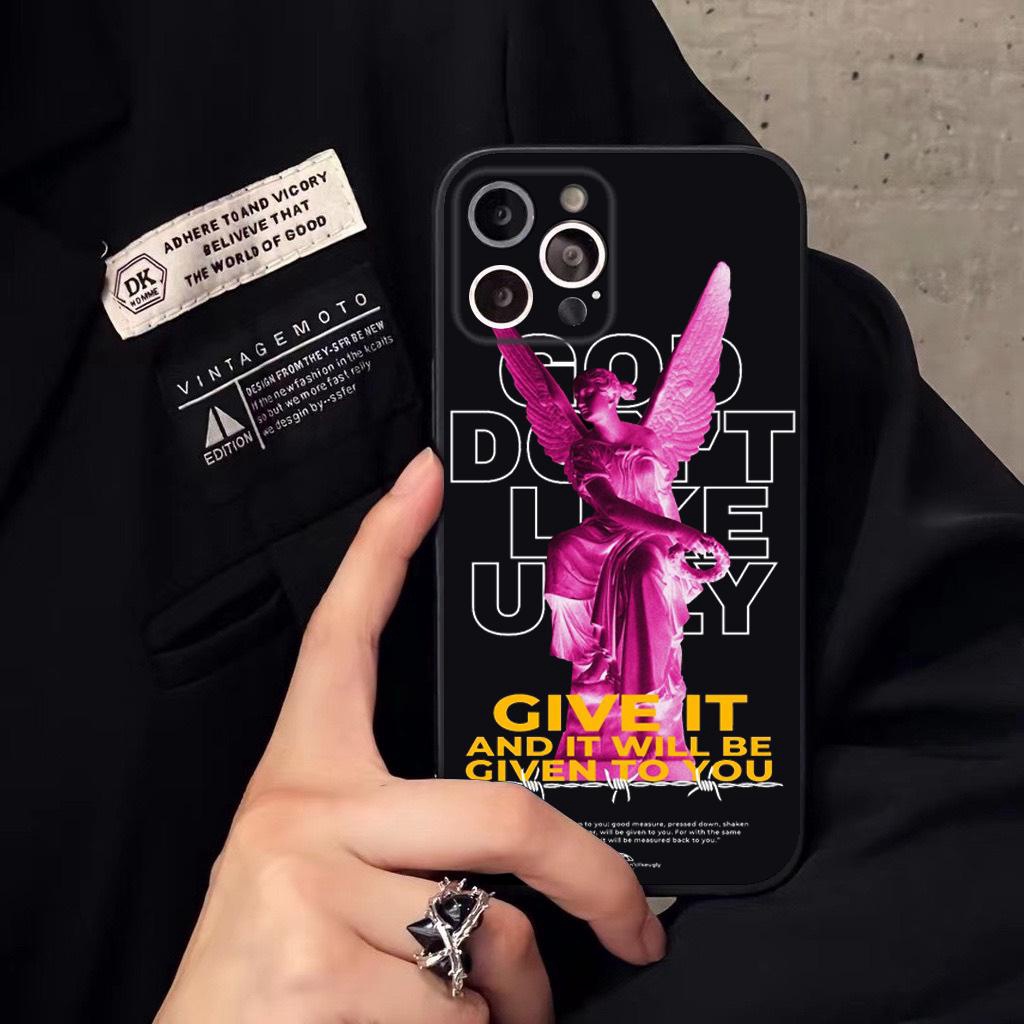 Ốp lưng viền vuông Đen TD193