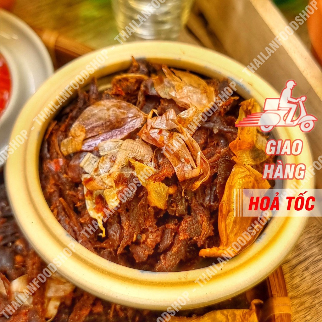 Khô Bò Miếng Rim Tỏi Ớt (Khô Bò Ước) Túi 200Gr (Hút Chân Không)