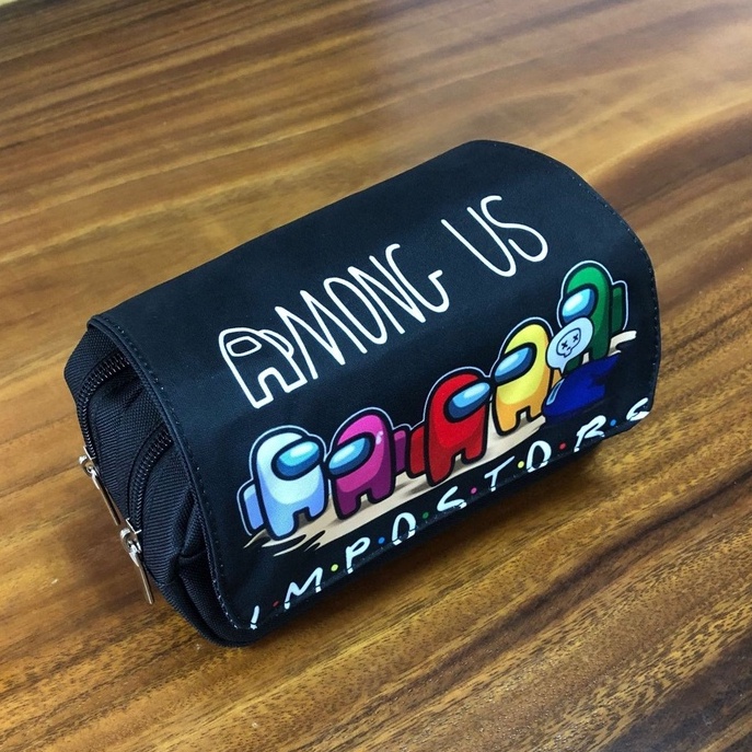 Hộp Bút Among Us hộp bút nhiều ngăn Anime Túi Đựng Bút Chì In Hoạt Hình Dễ Thương Cho Bé trai gái