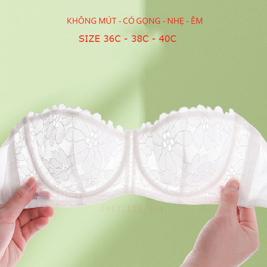 |ẢNH THẬT| Áo Bra Ren BIGSIZE Có Gọng Không Mút Sexy