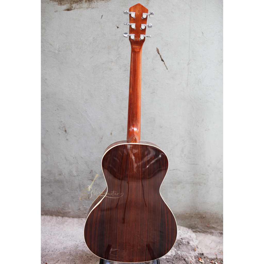 Đàn guitar acoustic parlor 3/4 VG-AC AP51 cẩm ấn - tặng full phụ kiện - Sẵn Elixir - Vinaguitar phân phối chính hãng