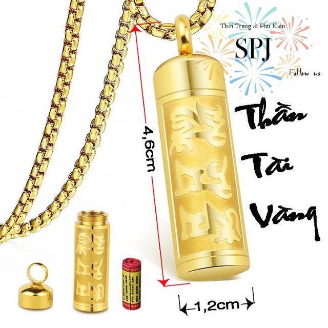 Mặt Dây Chuyền Phong Thủy Thần Tài Đựng Kinh Chú (giá chưa bao gồm dây)