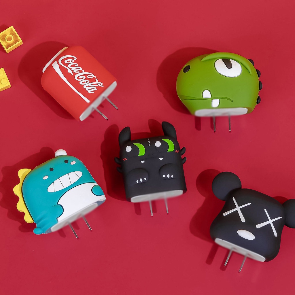 Ốp Bảo Vệ Hộp Sạc Tai Nghe Airpods 4 Trong 1 18W 20W Bằng Silicon Họa Tiết Hoạt Hình Dễ Thương