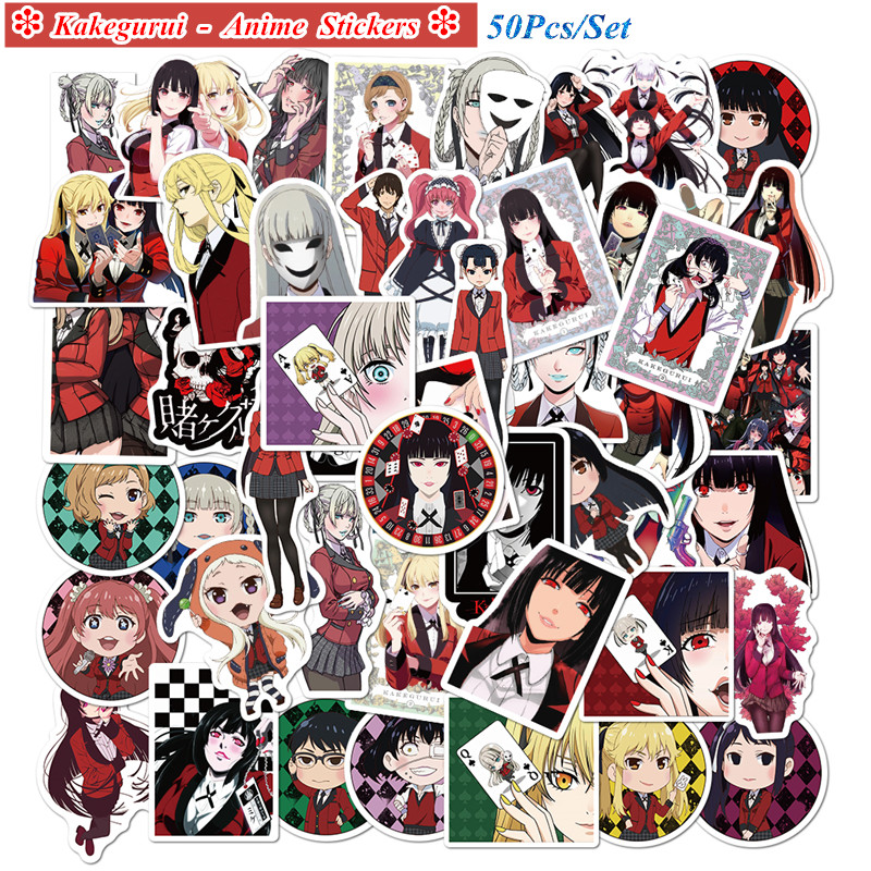 ❉ Kakegurui - Series 04 Anime Stickers ❉ 50Pcs/Set Jabami Yumeko DIY Fashion Doodle Decals Stickers