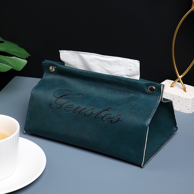 Hộp Đựng Khăn Giấy Giả Da Cao Cấp Phong Cách Bắc Âu