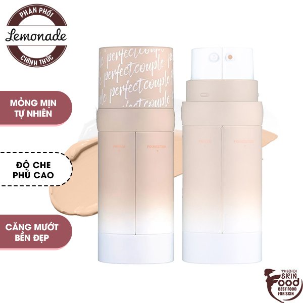 [New Perfect Couple Collection] Kem Nền Đa Chức Năng Lemonade Perfect Couple Dual Foundation SPF 30+/PA +++ 30g