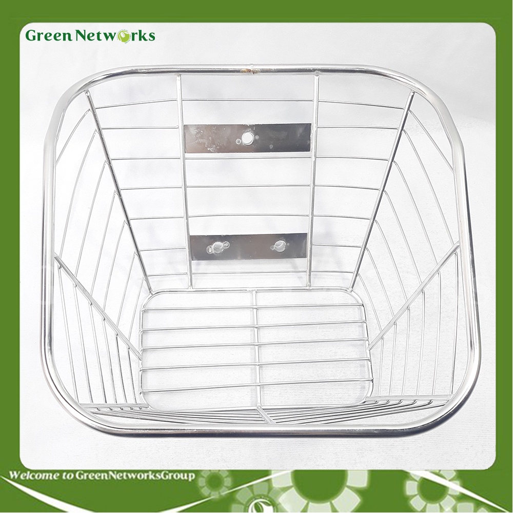 Rổ trước Inox gắn xe Wave GreenNetworks