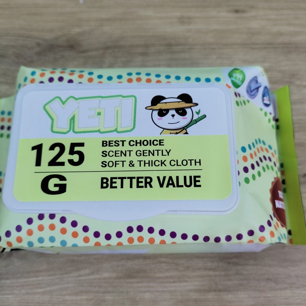 Khăn Giấy Ướt YeTi Thái Lan Không Mùi 125gr