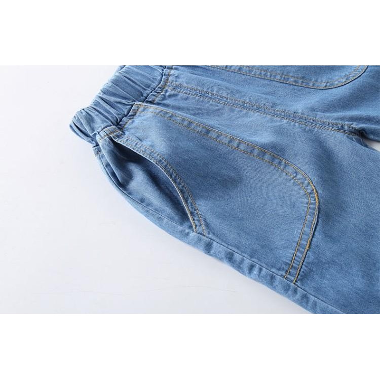 Quần Jeans Ống Rộng Thời Trang Cho Bé Trai