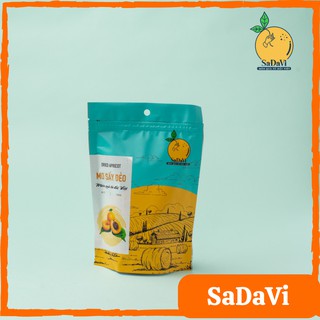 Mơ Sấy Dẻo Nguyên Quả thơm ngon chua ngọt không đường SaDaVi - đồ ăn vặt Việt Nam healthy - Túi Zip 100g