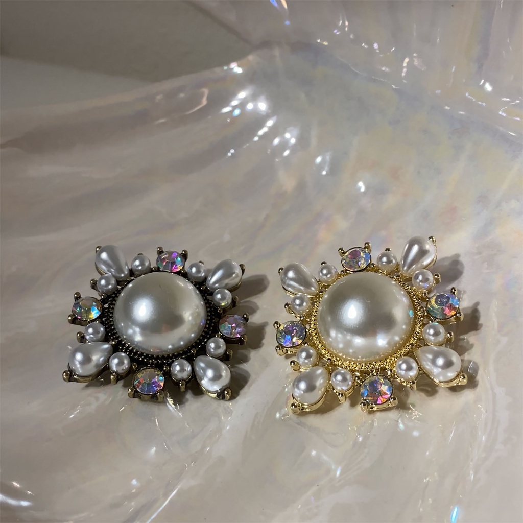 Ghim CàI ÁO HìNh Chữ ThậP ĐíNh Kim Cương NgọC Trai Giả ThờI Trang Cho Nữ