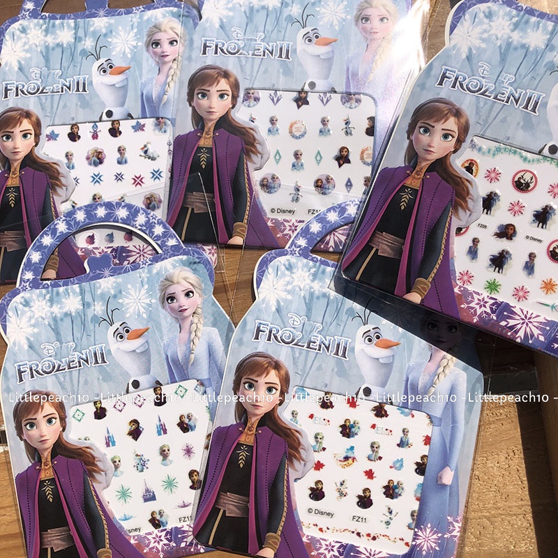 Nail Sticker Disney,Sticker dán móng tay đủ hình Frozen Princess Toy Pony Minnie Kitty cho bé