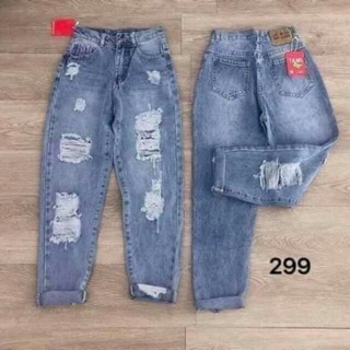 Quần Baggy JEANS rách nhiều