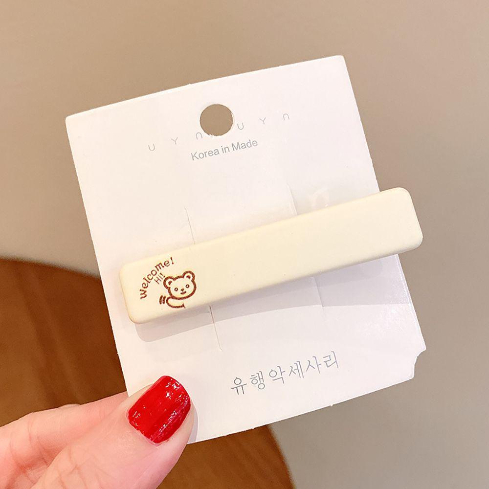 Kẹp Tóc Nhựa Hình Gấu Hoạt Hình Dễ Thương Cho Nữ