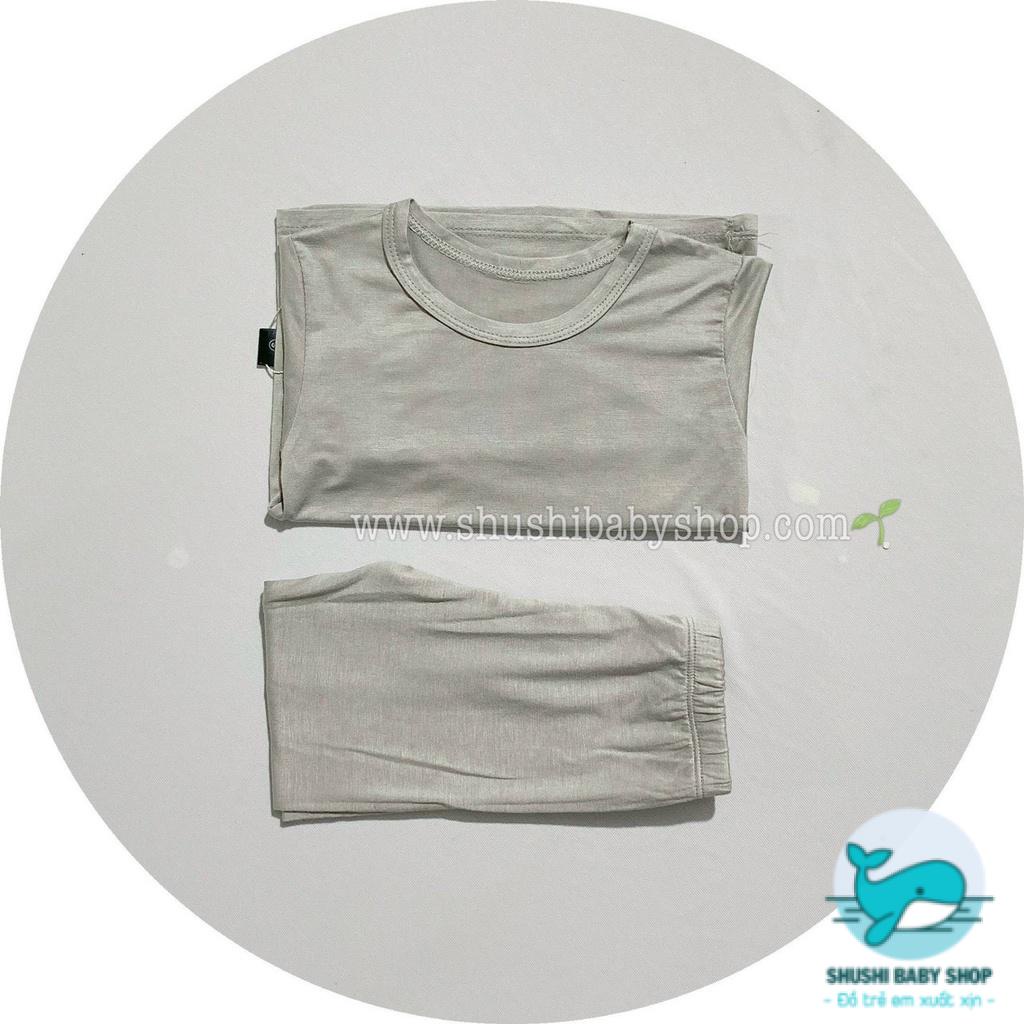 [Có sẵn] [FreeShip] [Ảnh thật] [Giá hủy diệt] Đồ Bộ Dài Tay K.woo/Minky Mom Thun Petit Mềm Mát Trơn Tụt Màu Trơn Siêu Má