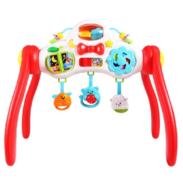 Kệ đồ chơi chữ A cho bé kế hợp đồ chơi bàn nhạc - tập đứng - 00822 Winfun - Đồ chơi phát triển kỹ năng cho bé sơ sinh