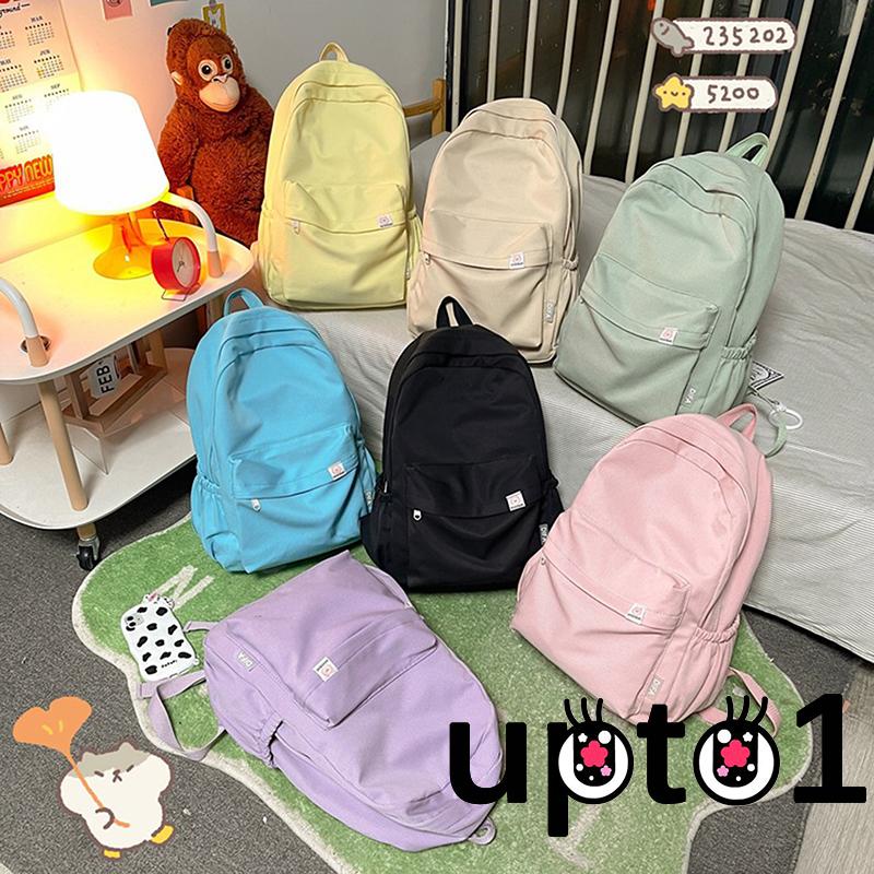 Up-kawaii Ba Lô Đi Học Sức Chứa Lớn Có Khóa Kéo Đôi Hình Gấu Cho Thanh Thiếu Niên / Tuổi Teen