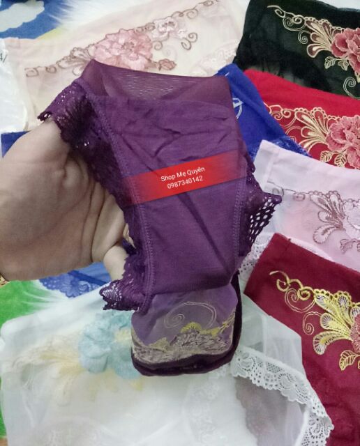 Quần Chip ren cạp vừa- Hàng xuất Nhật Kháng khuẩn